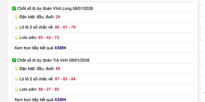 Dự đoán xổ số mb